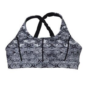 Zyia Size L Light N Tight Cobra Metallic Sports Bra 3979 Large
